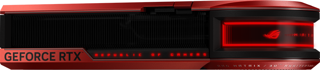 ROG Matrix GeForce RTX 5090 - ASUS Graphics Card 30th Anniversary Edition_Side